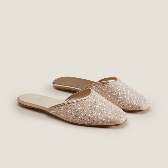 ZARA GLITTER SLIPPERS - Picture 4 of 6